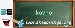 WordMeaning blackboard for kovno